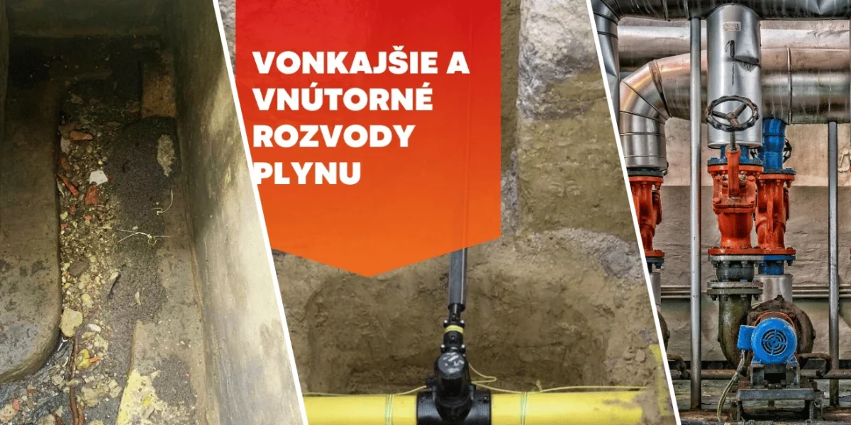 Vonkajšie a vnútorné rozvody plynu - Bratislava, Trnava